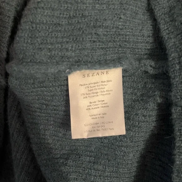 Sezane Gaspard Cardigan Sage - Picture 5 of 6